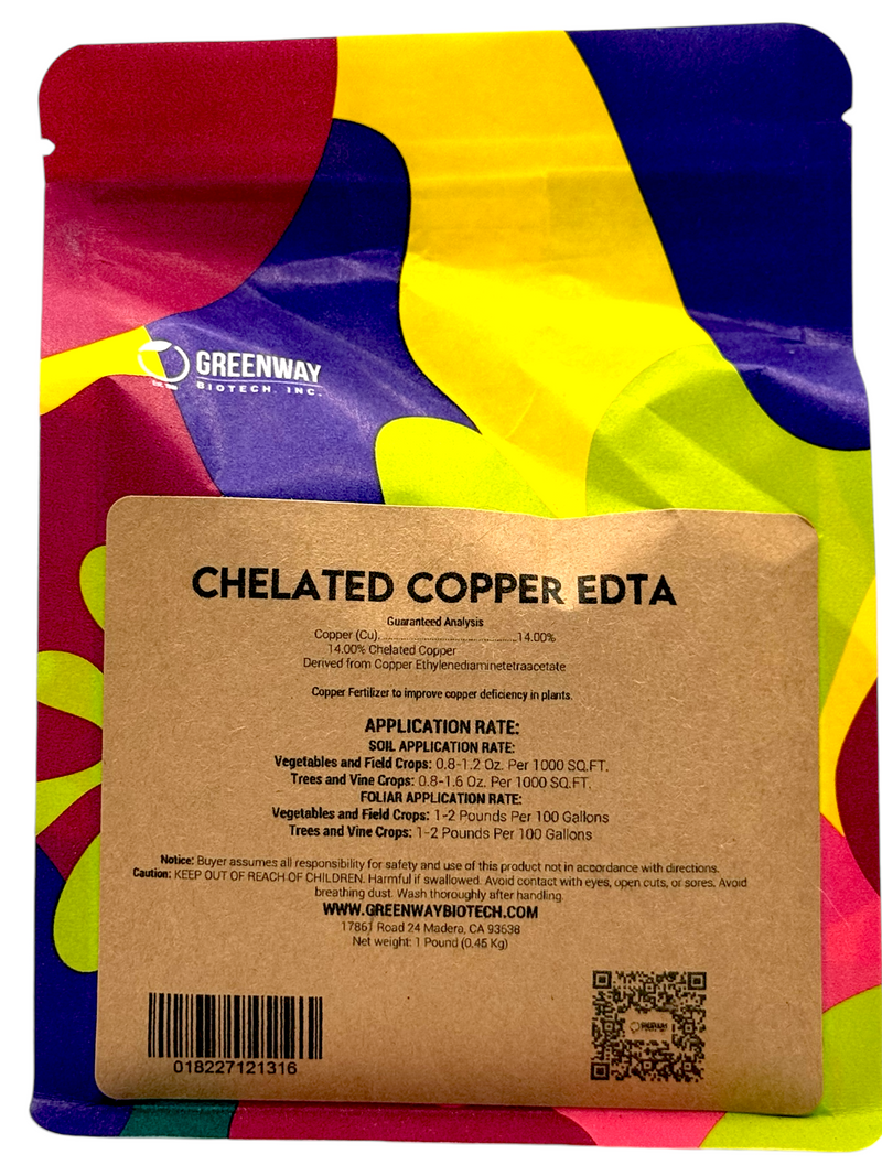 Chelated Copper EDTA Fertilizer 1 Pound