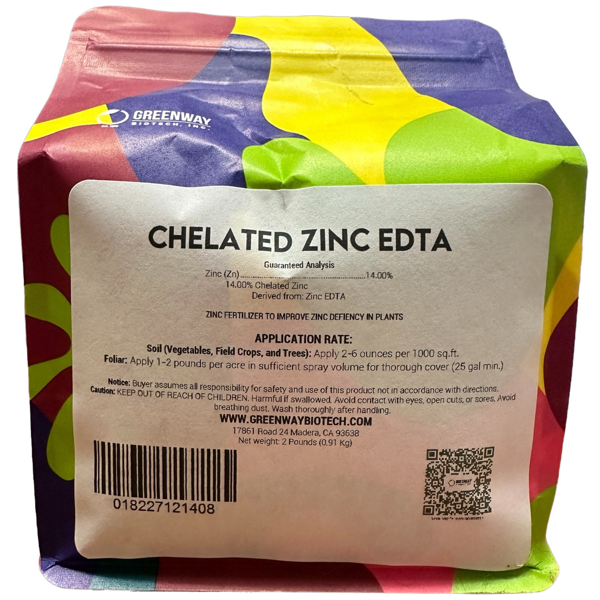 Chelated Zinc EDTA Fertilizer 2 Pounds