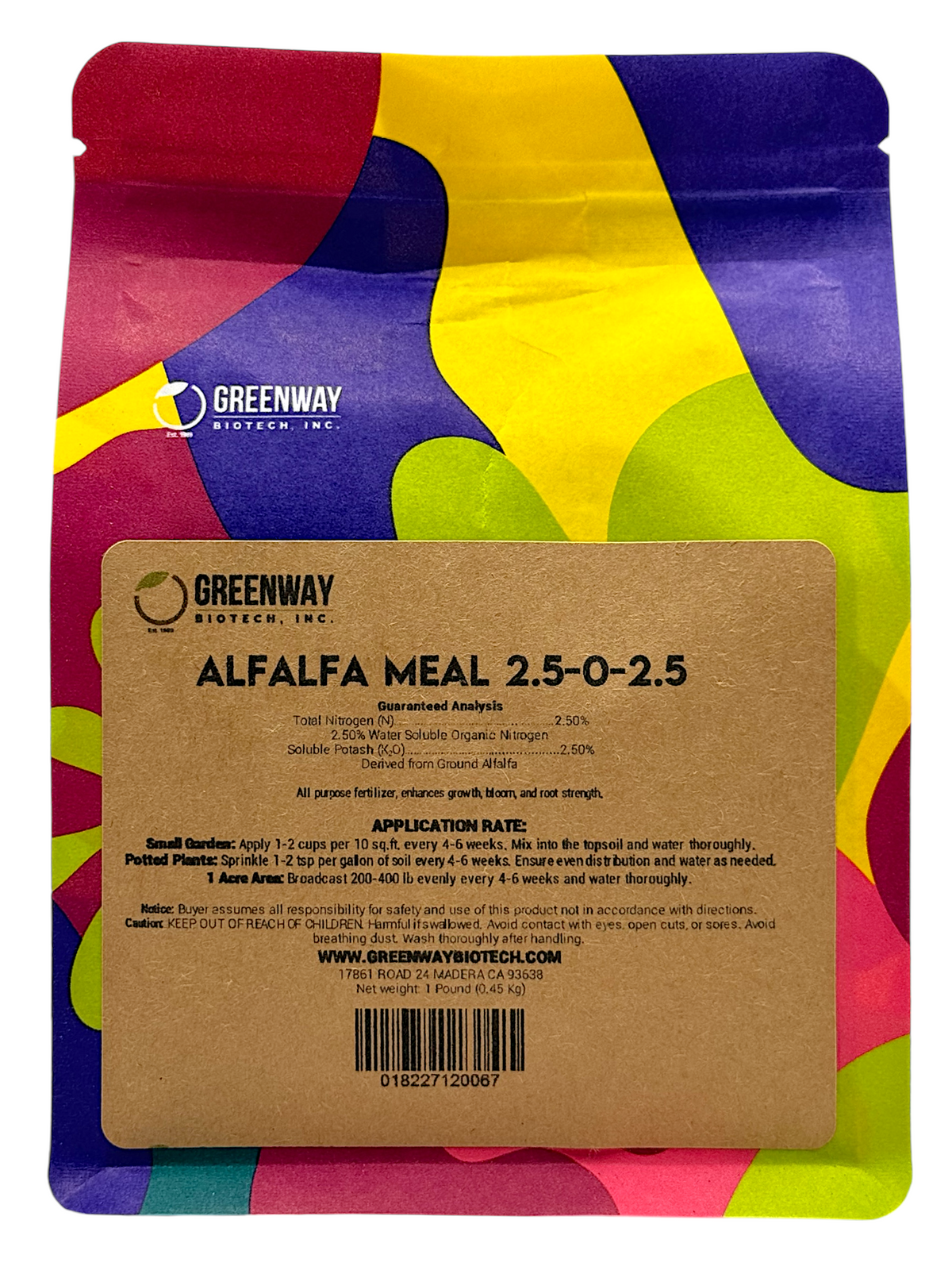 Organic Alfalfa Meal Fertilizer 1 Pound